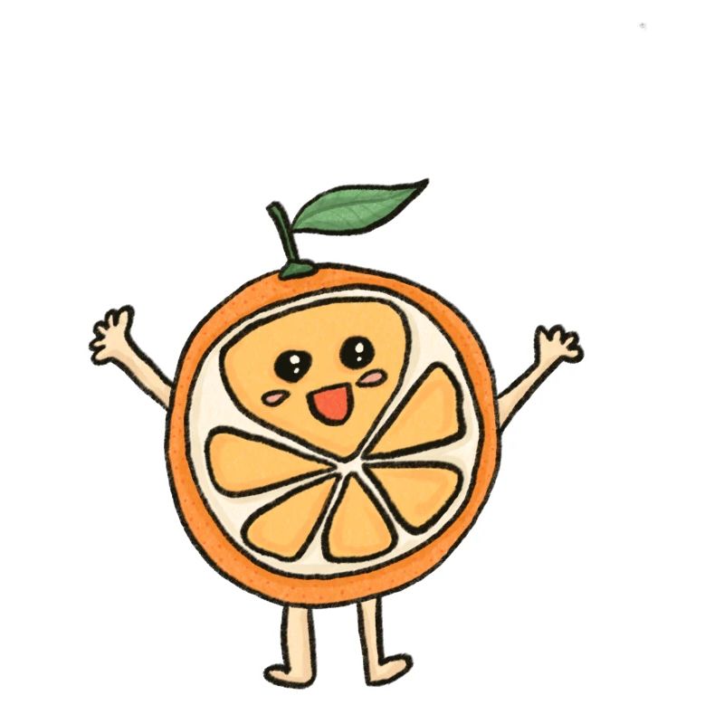 Orange heureuse