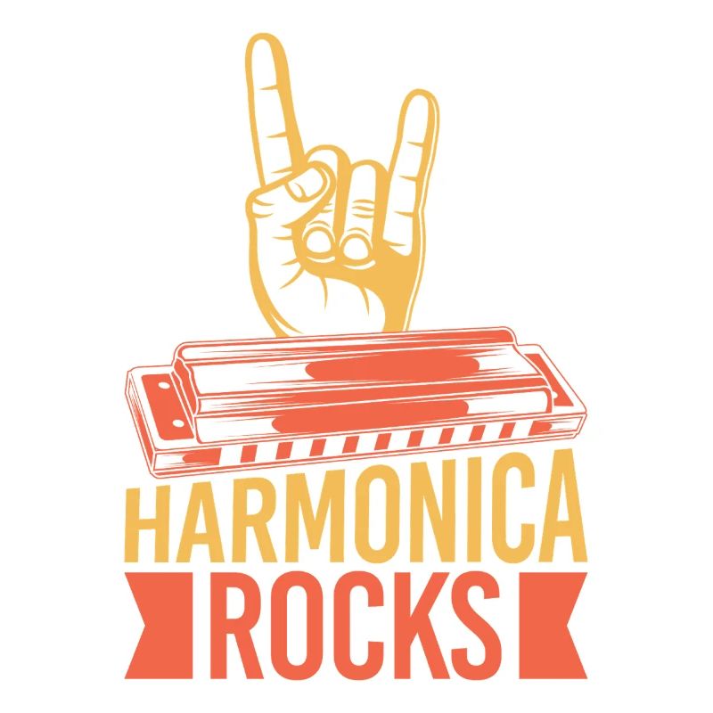 Funny Harmonica Player Rocks Harmonica