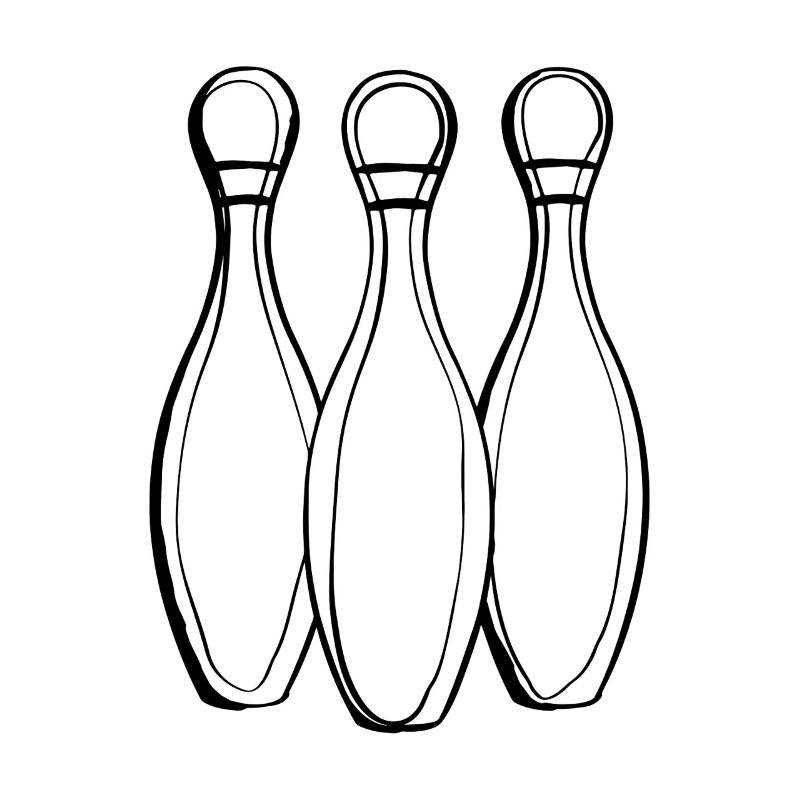 Bowling Line Art