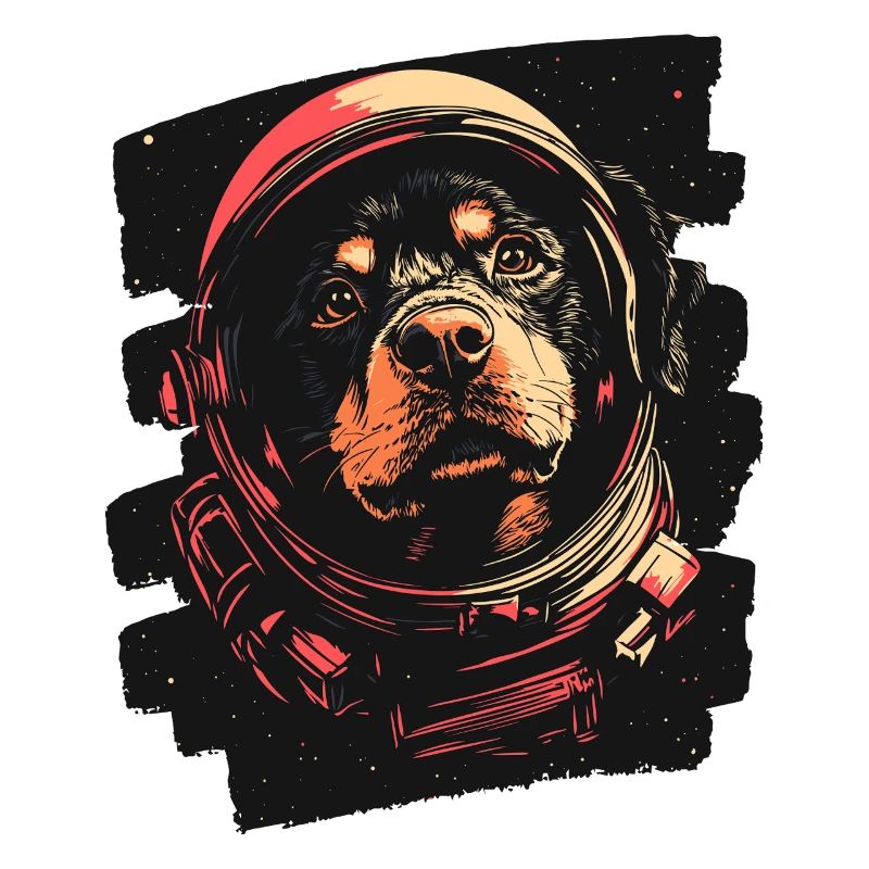 Rottweiler Astronaut