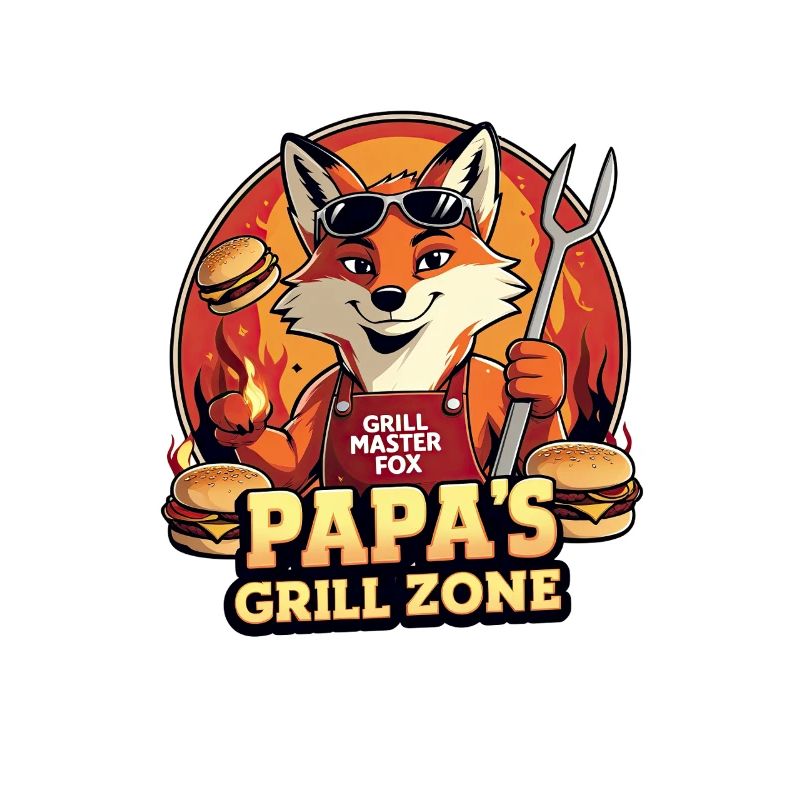 Grill fox for dad's barbecue zone
