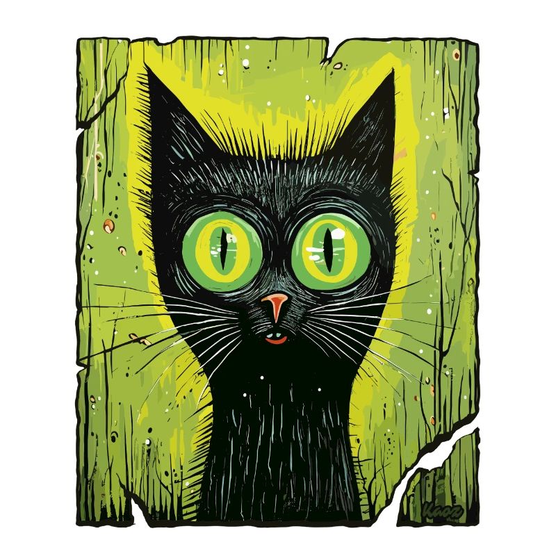 Mystischer Katzen Blick 