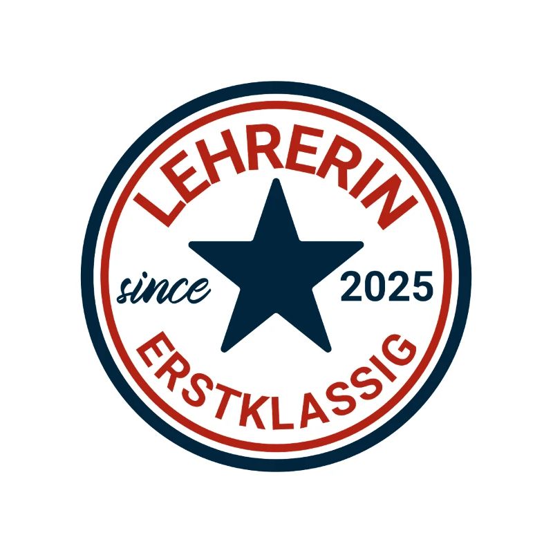 Logo d'enseignant avec étoile et design classique