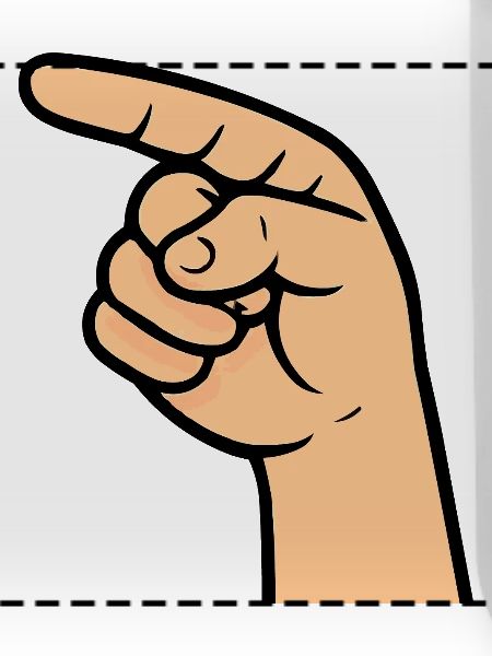 Hand Zeigefinger Comic