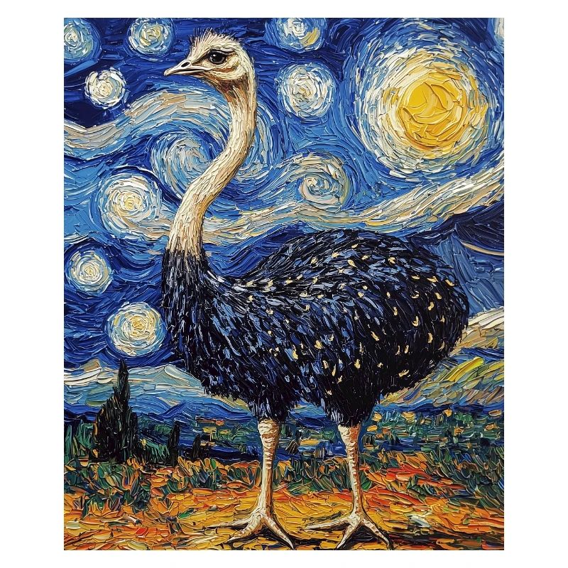 Bouquet Van Gogh Style Starry Night