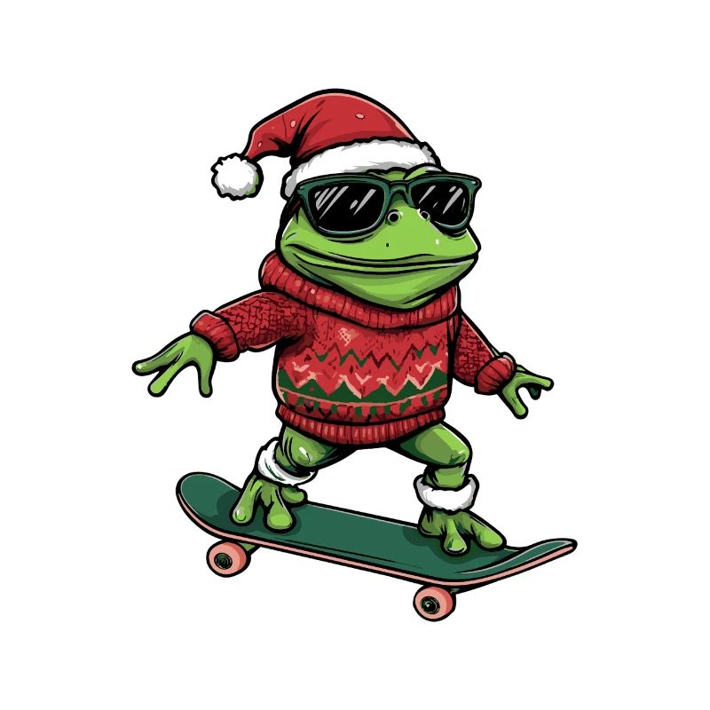 Frog Christmas Funny