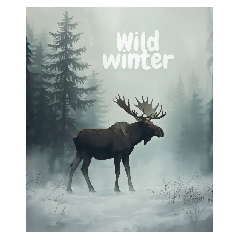 Wild Winter Moose