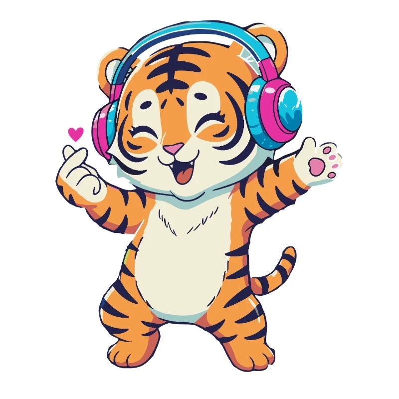 Dancing K-pop Tiger