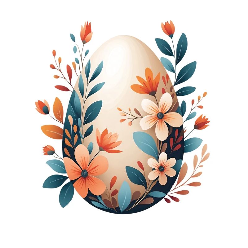 Frühlingsblumen Ei