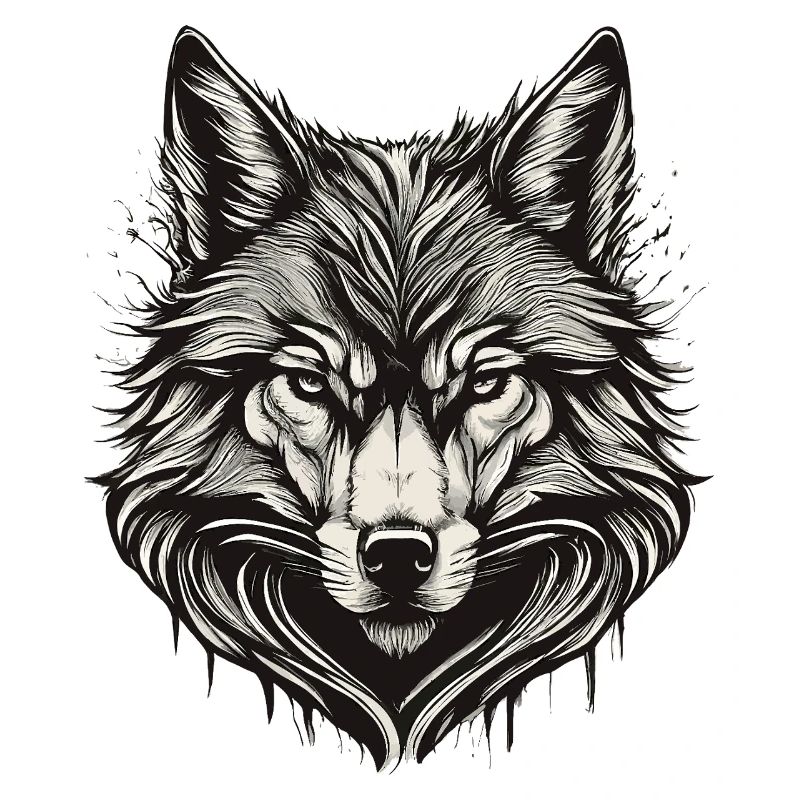 Wolfskopf-Tinte graviert