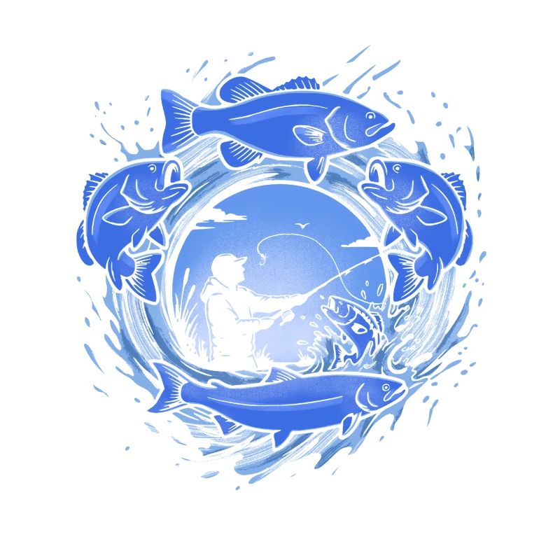 Fishing – dynamic fish and angler graphics