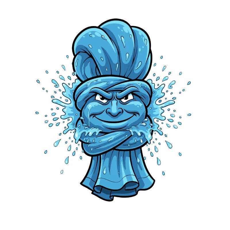 Blue Ninja Towel