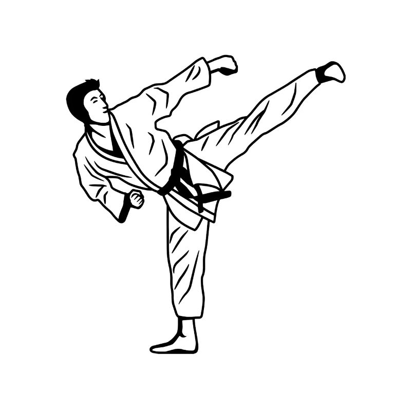 Sketch de karaté
