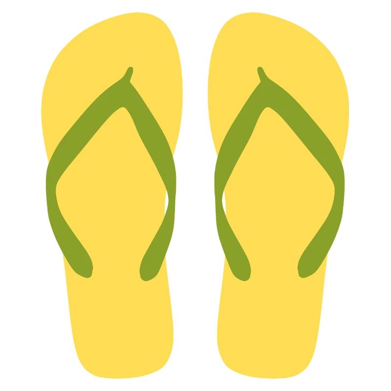 Sonnengelbe Flipflops