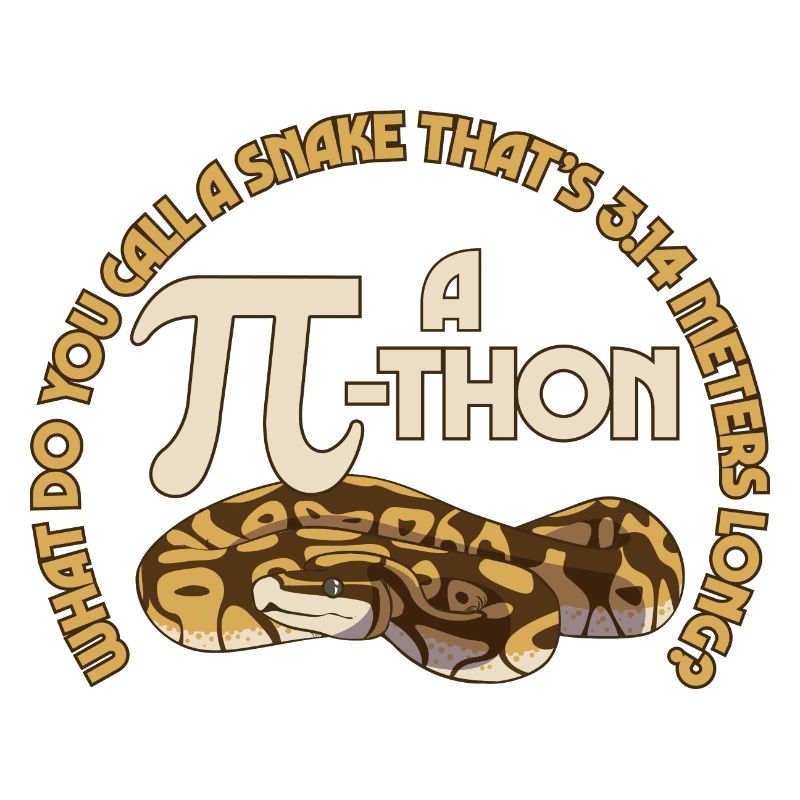 Math Pun Pi-thon Drôle Serpent Mathématiques Meme