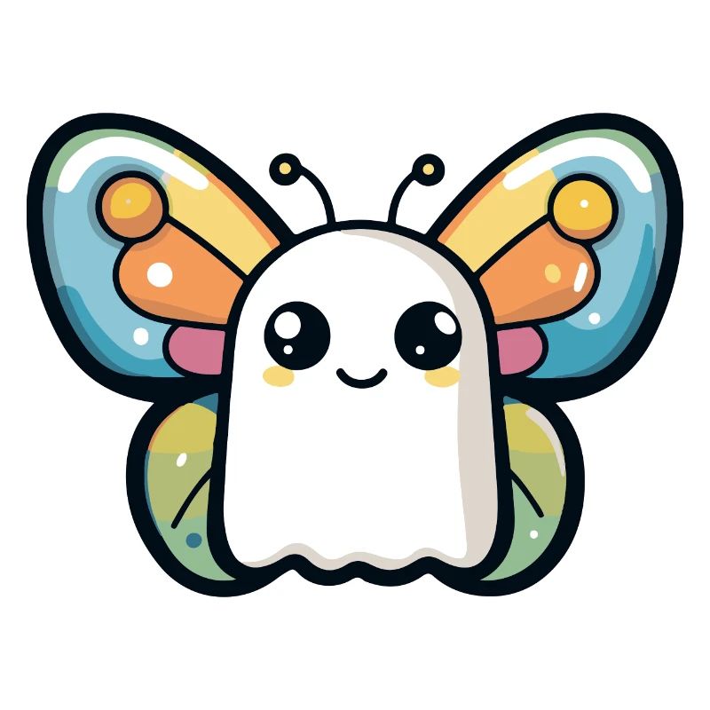 Butterfly Halloween Funny Ghost