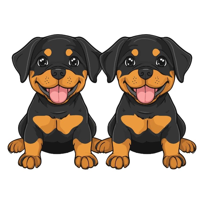 Rottweiler Hund Comic