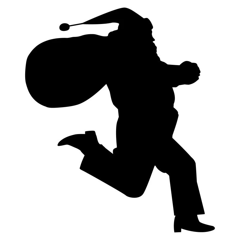 Cadeau du Père Noël en cours d’exécution