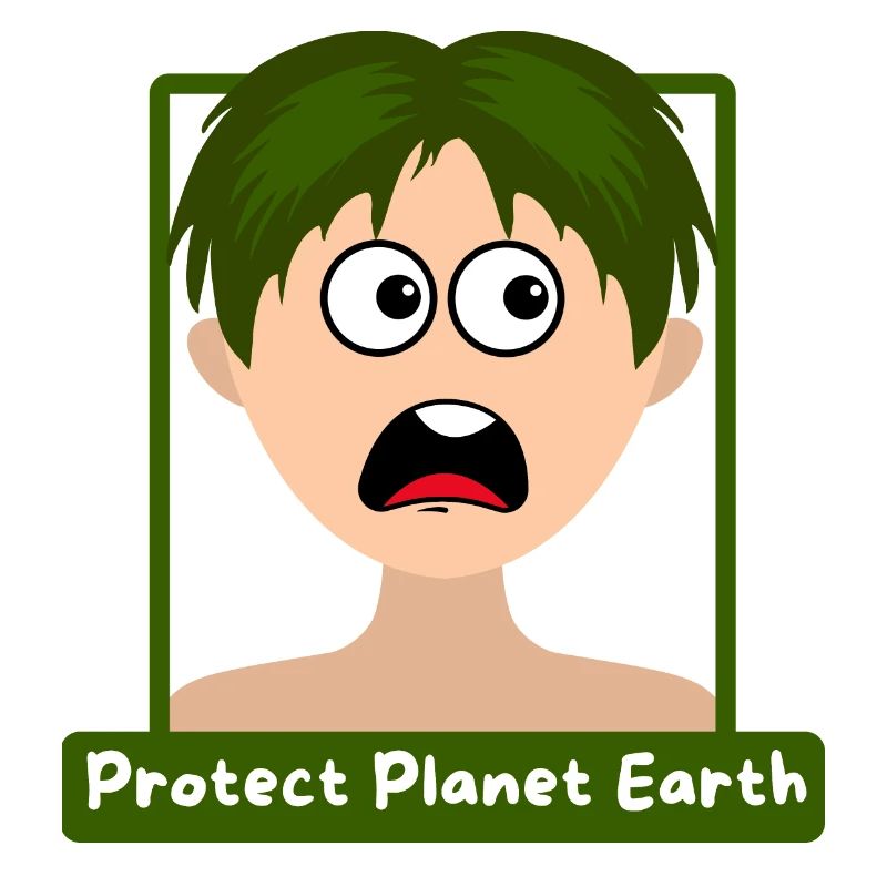 Un garçon demande de Protéger la planète terre