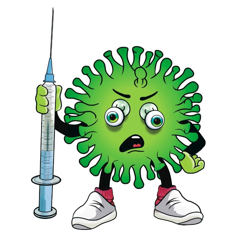 Virus with syringe