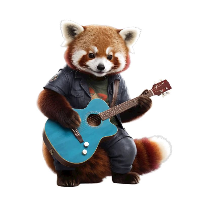 Red Panda Guitar