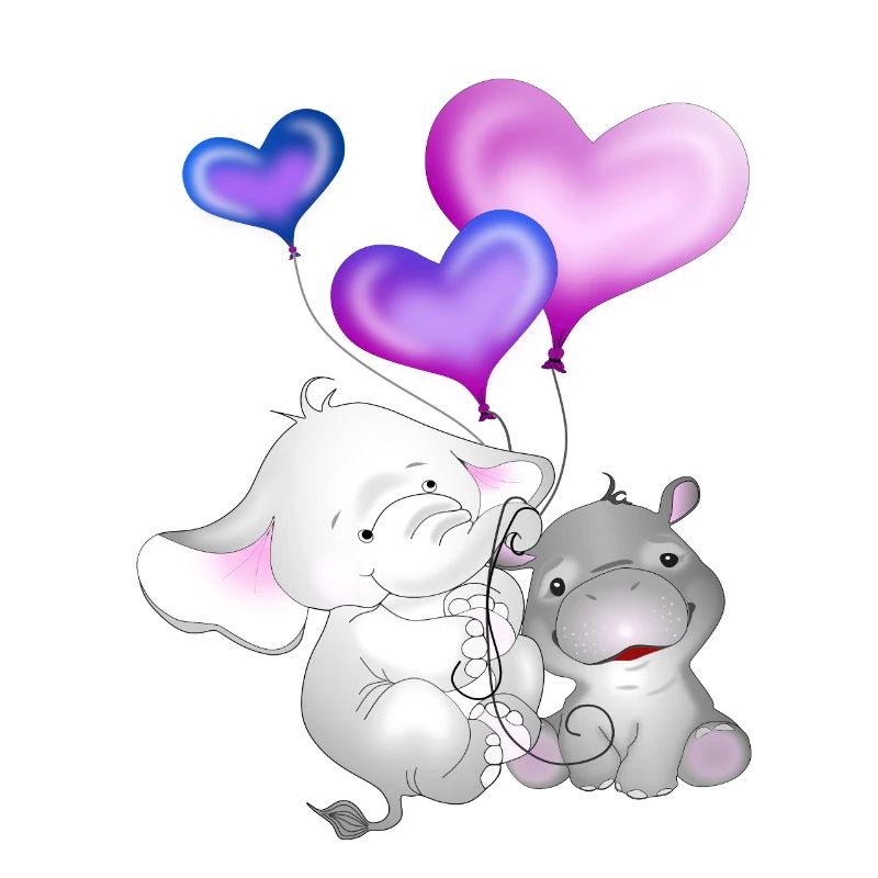 Elefant Luftballon Nilpferd