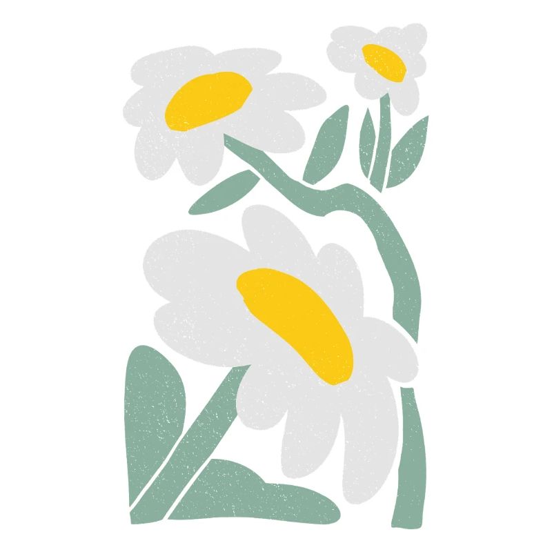 Verspielte Gänseblümchen Illustration