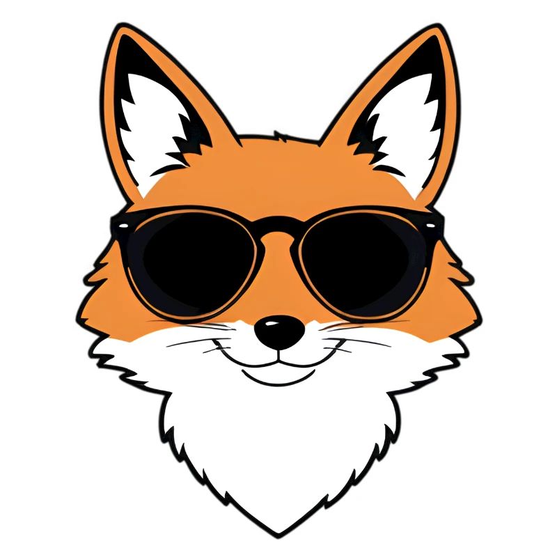 Fuchs mit Sonnenbrille