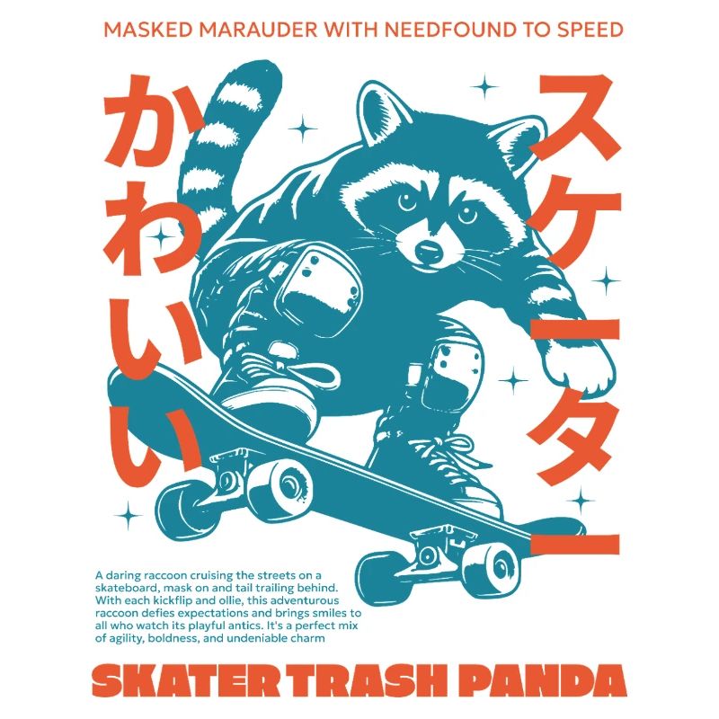 SKATER TRASH PANDA