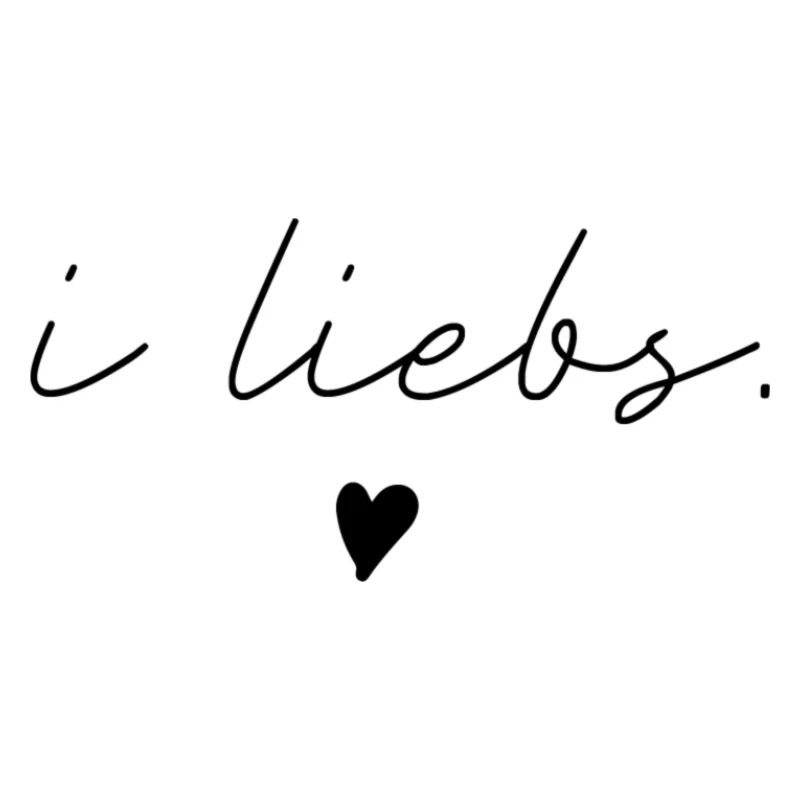 i liebs schriftzug