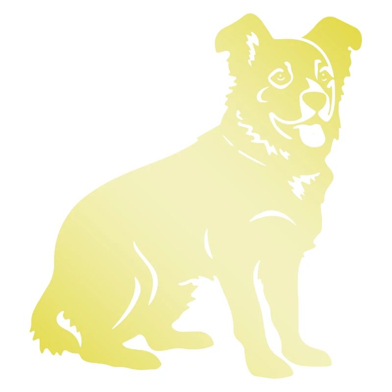 Silhouette de chien corgi