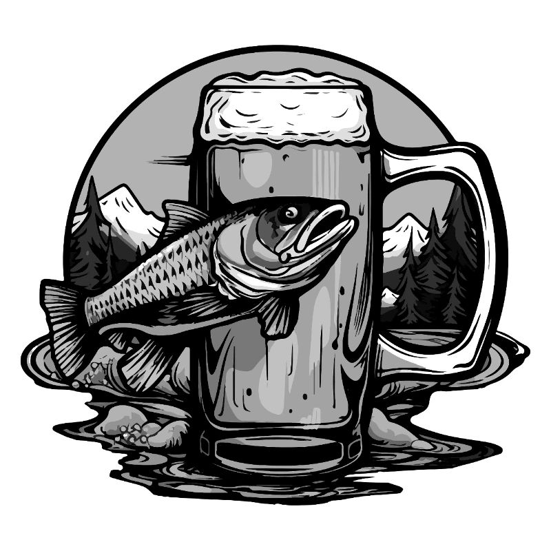 Verre à bière de pêche