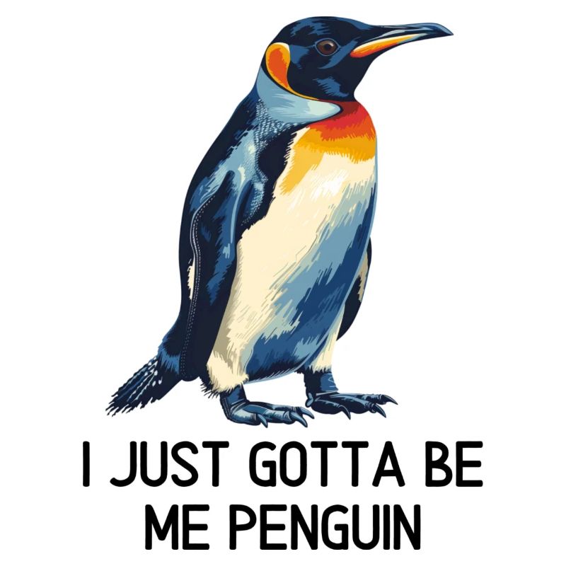 Ich muss einfach ich Pinguin sein