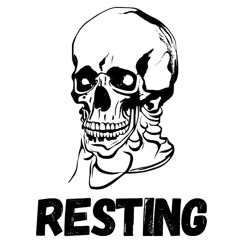 Resting skull
