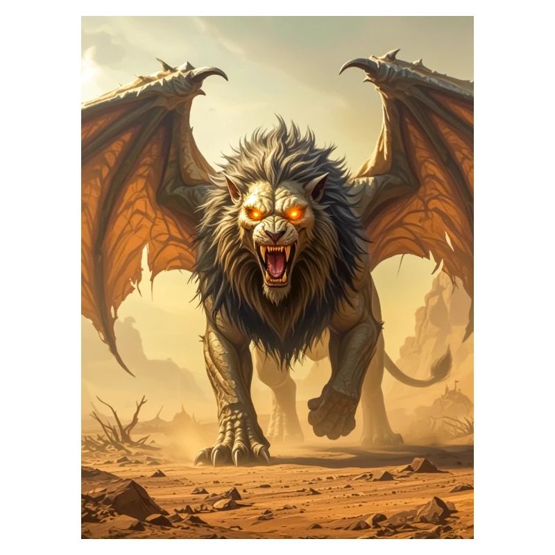 Sphinx égyptien, corps de lion