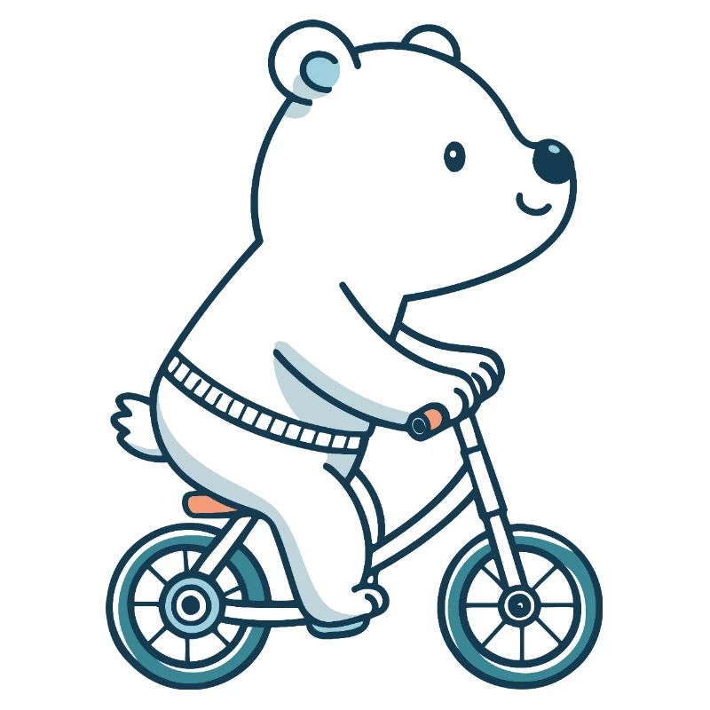 Kawaii Cycling Bear