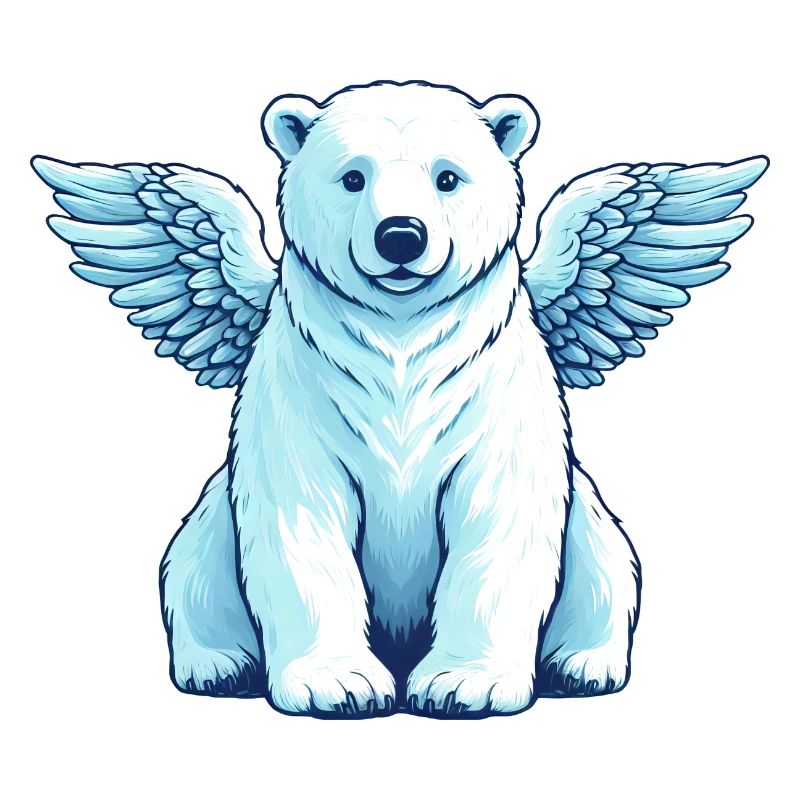 Bär Eisbär Engel Flügel