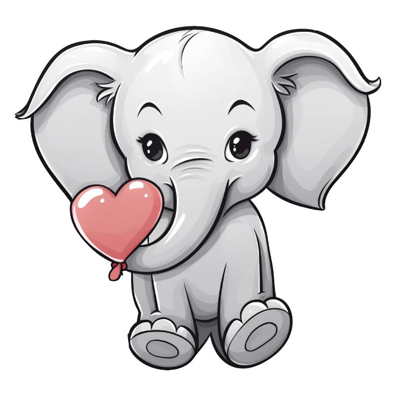 Elefant mit Herz