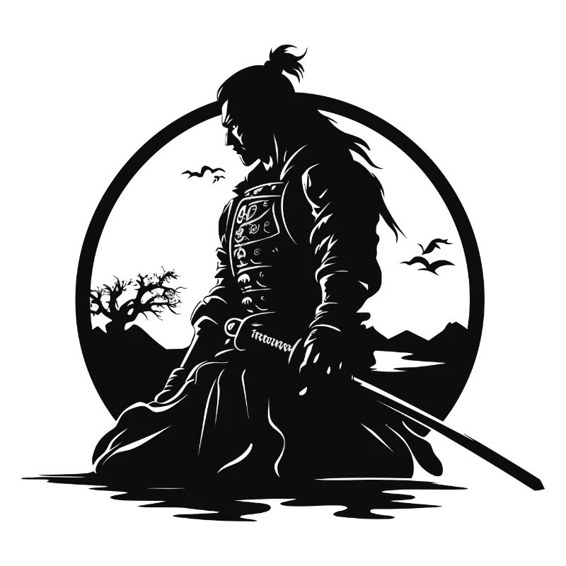 Samurai Krieger Japan Landschaft