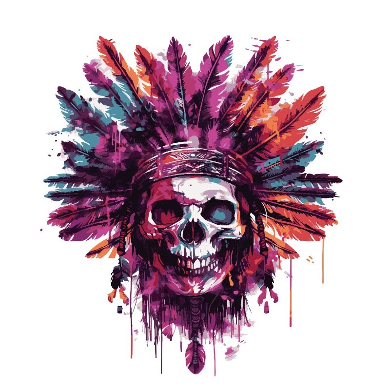 Chef de crâne indien