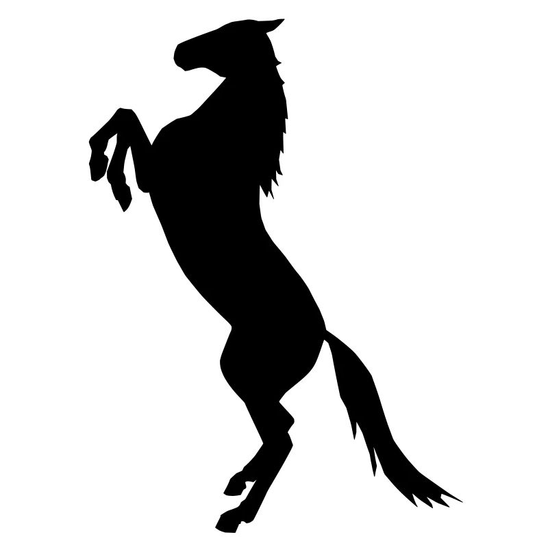 steigendes Pferd