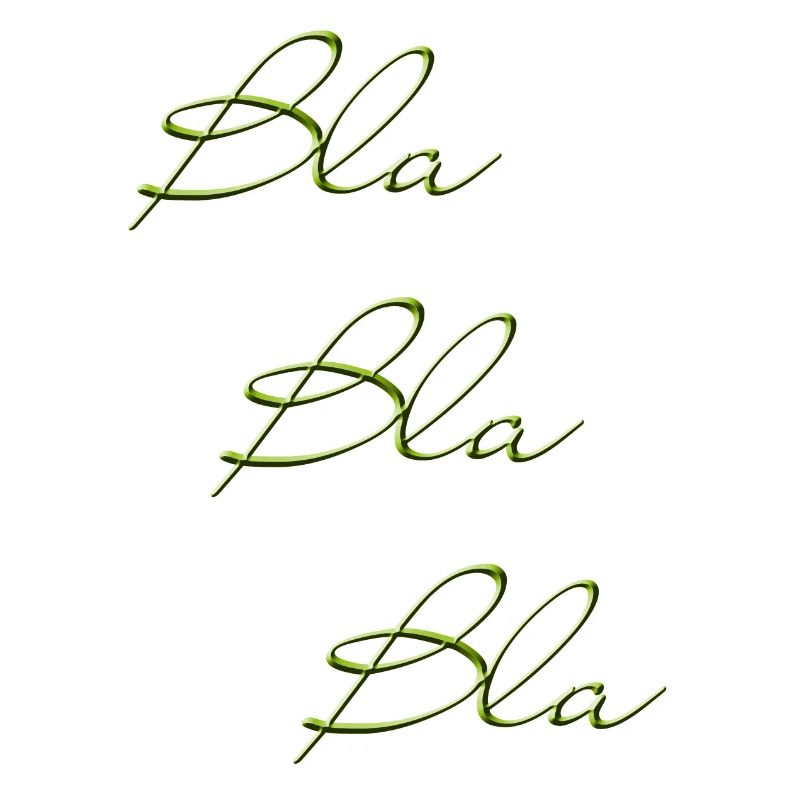 Bla Bla Triple Écriture Verte