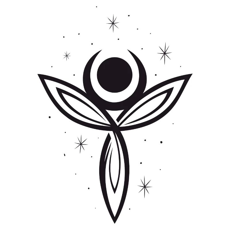 Déesse Lune Déesse Trinity Triquetra