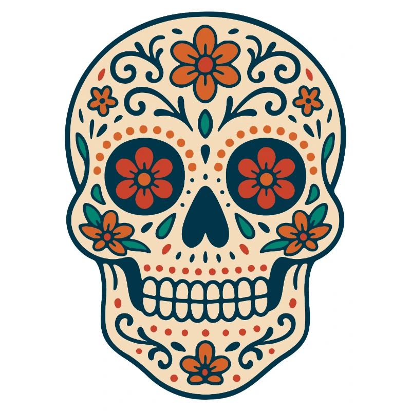 Latin American Folklore Skull by Helfspawn