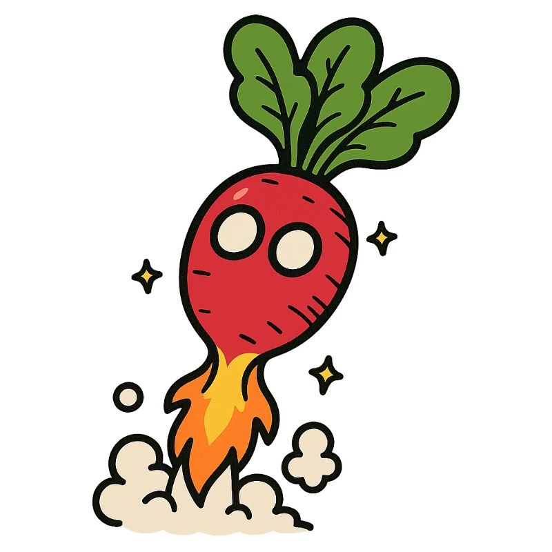 Radish Rocket Blastoff