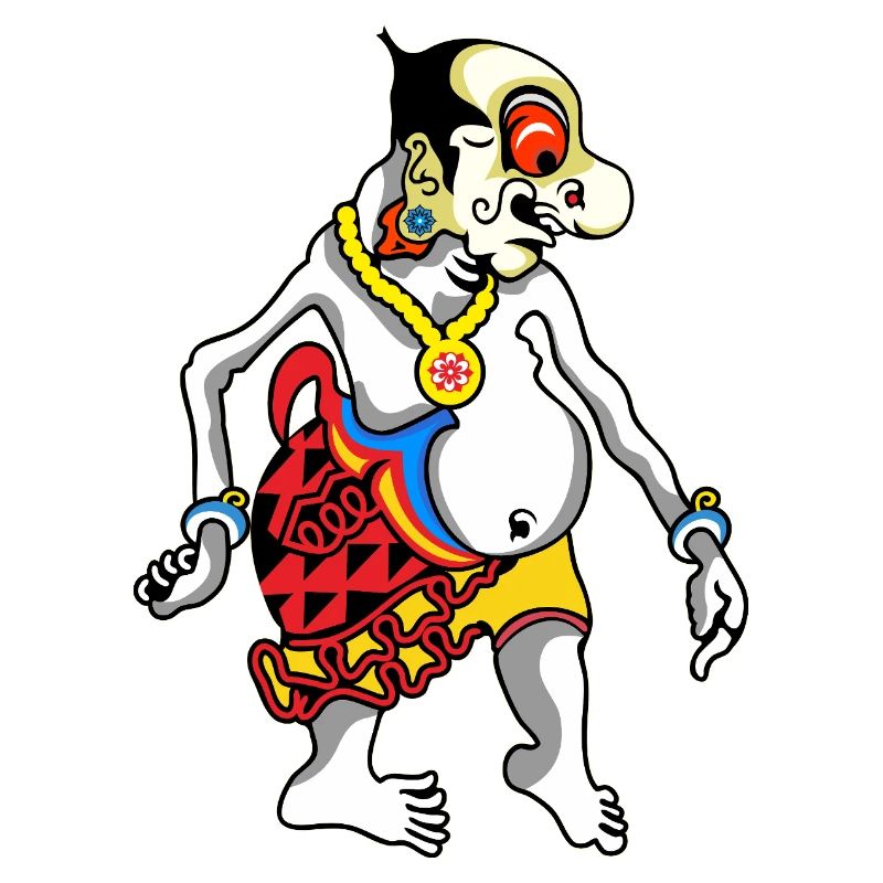 Grotesque Oni Harlequin Tee