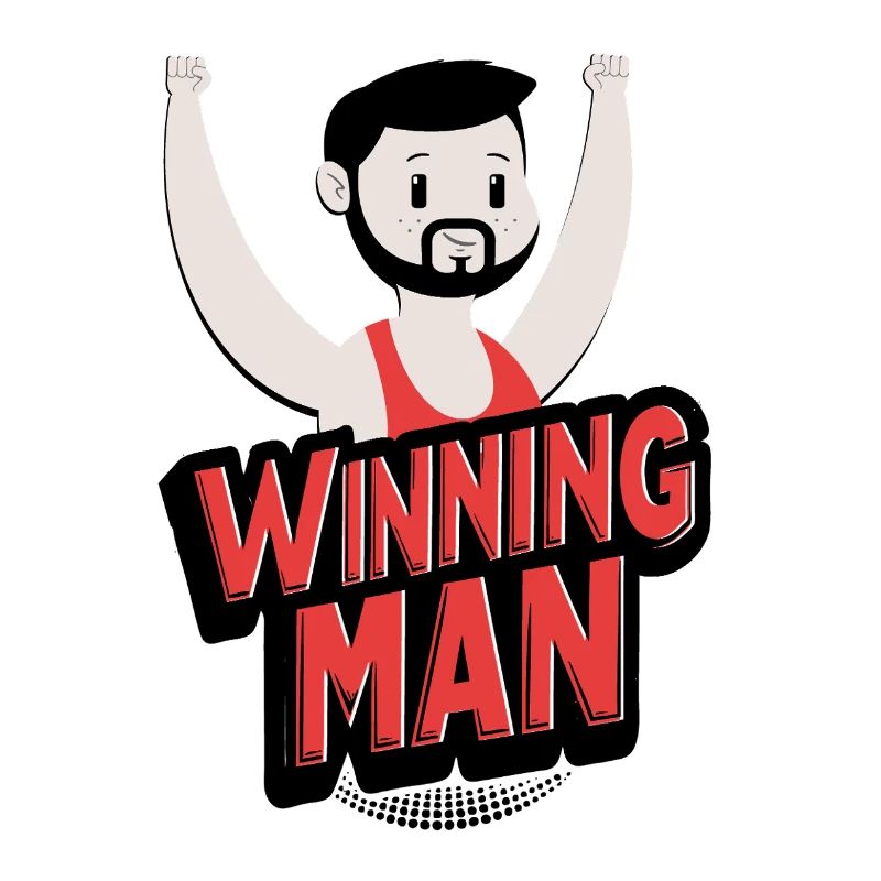 winning man