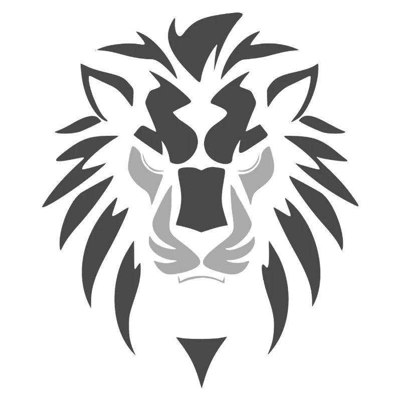 Furious lion