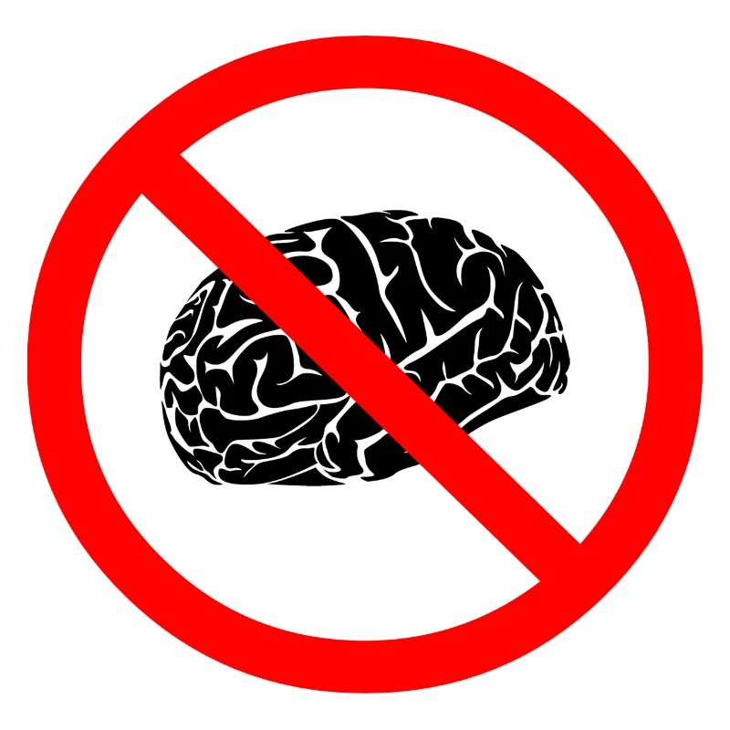 Gehirt Verbotsschild