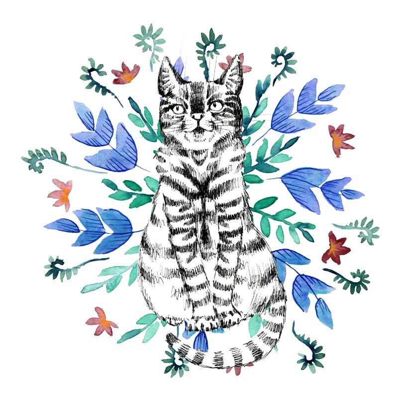 cat in ornament